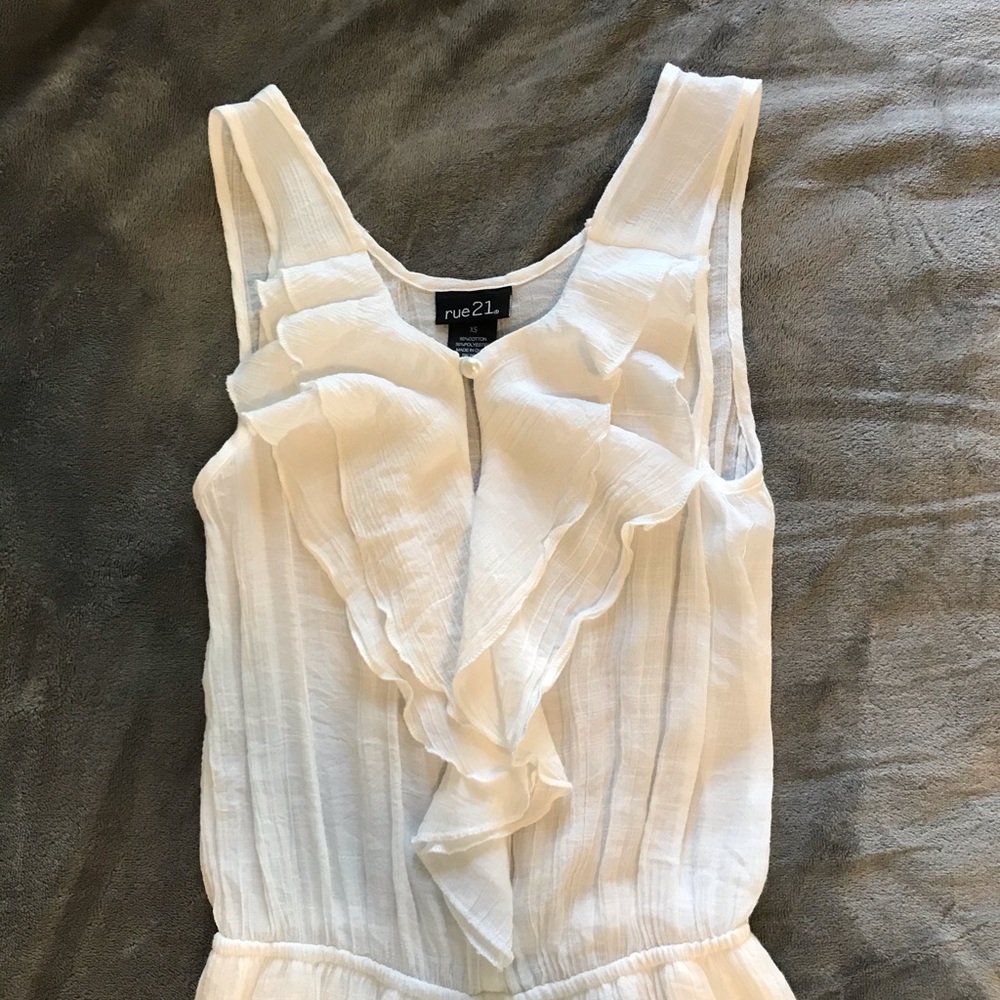 Rue21 white romper - Picture 2 of 4